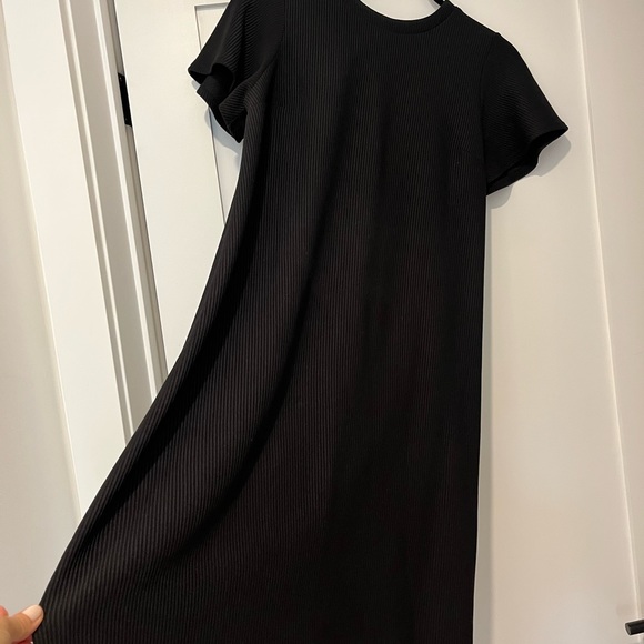 Black Ribbed ASOS Dress - Picture 3 of 7